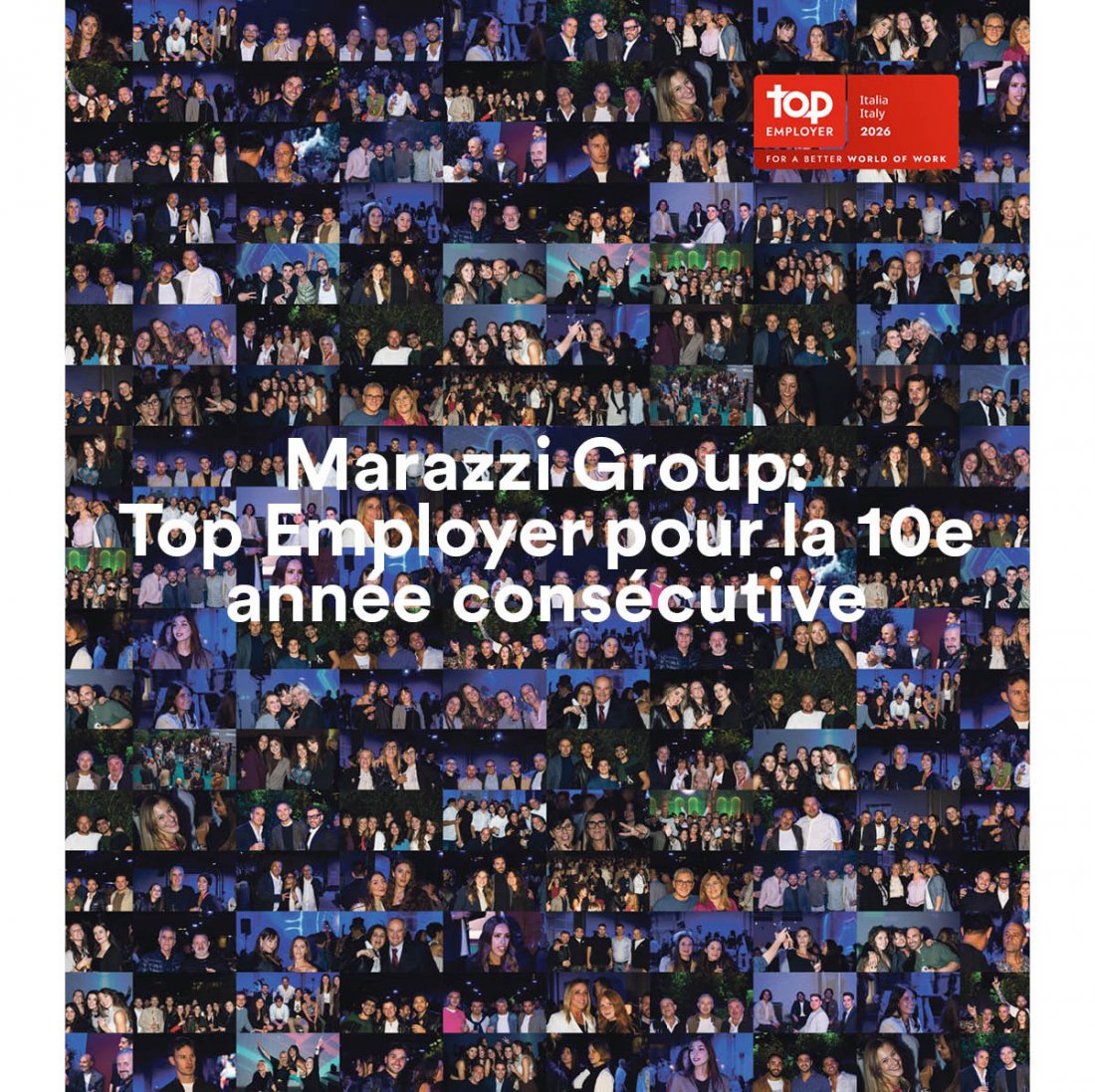 Marazzi Group : Top Employer pour la 10e ann�e cons�cutive