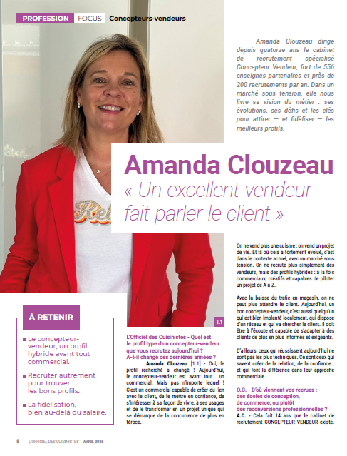 CONCEPTEUR-VENDEUR : portrait d'un m�tier en premi�re ligne !